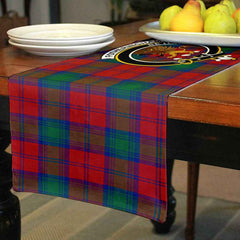 Fotheringham Tartan Crest Table Runner - Cotton table runner