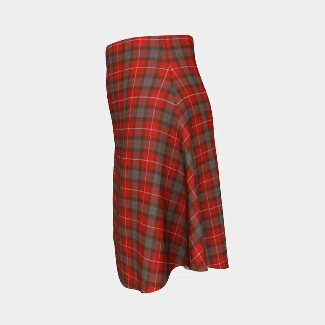 Fraser Weathered Tartan Flared Skirt