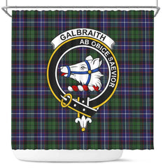 Galbraith Tartan Crest Shower Curtain