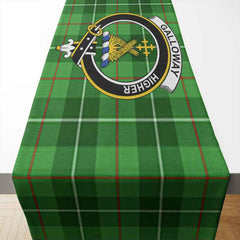 Galloway Tartan Crest Table Runner - Cotton table runner