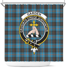 Garden Tartan Crest Shower Curtain