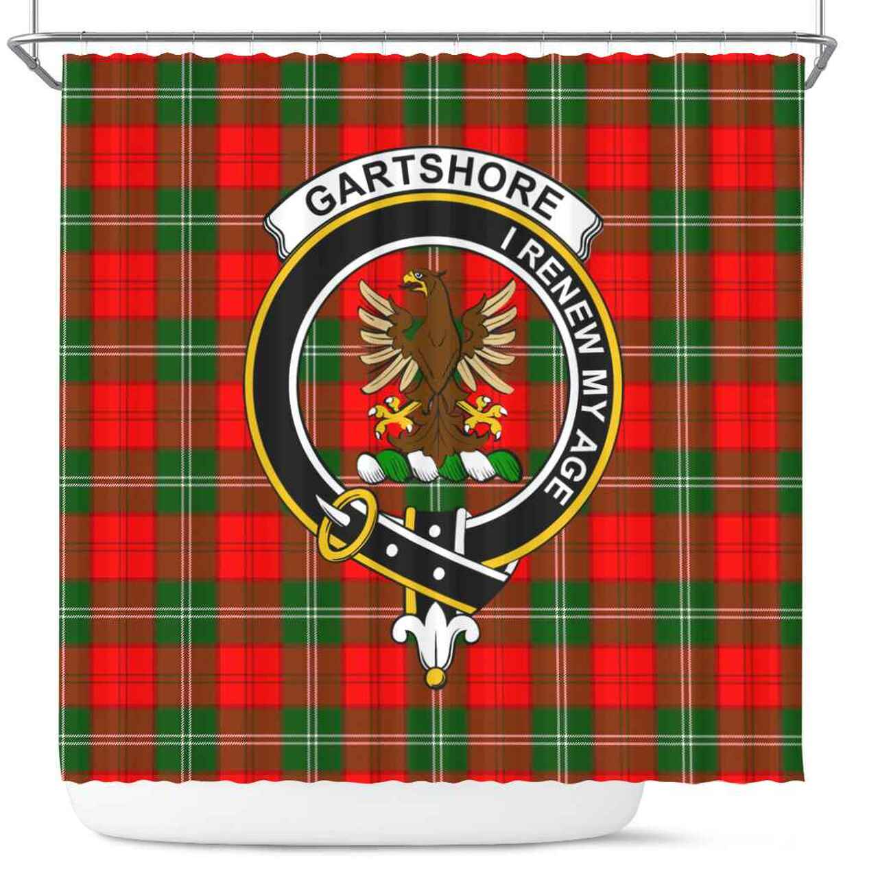 Gartshore Tartan Crest Shower Curtain