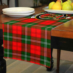 Gartshore Tartan Crest Table Runner - Cotton table runner