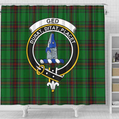 Ged Tartan Crest Shower Curtain