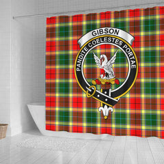 Gibson Tartan Crest Shower Curtain