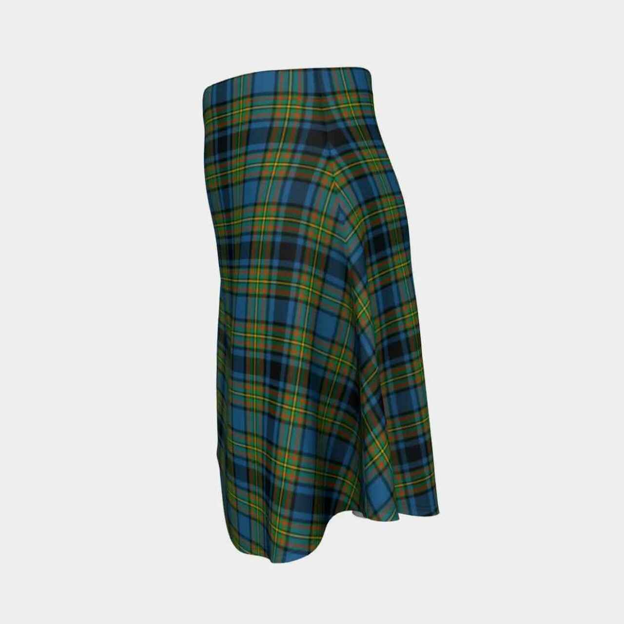 Gillies Ancient Tartan Flared Skirt