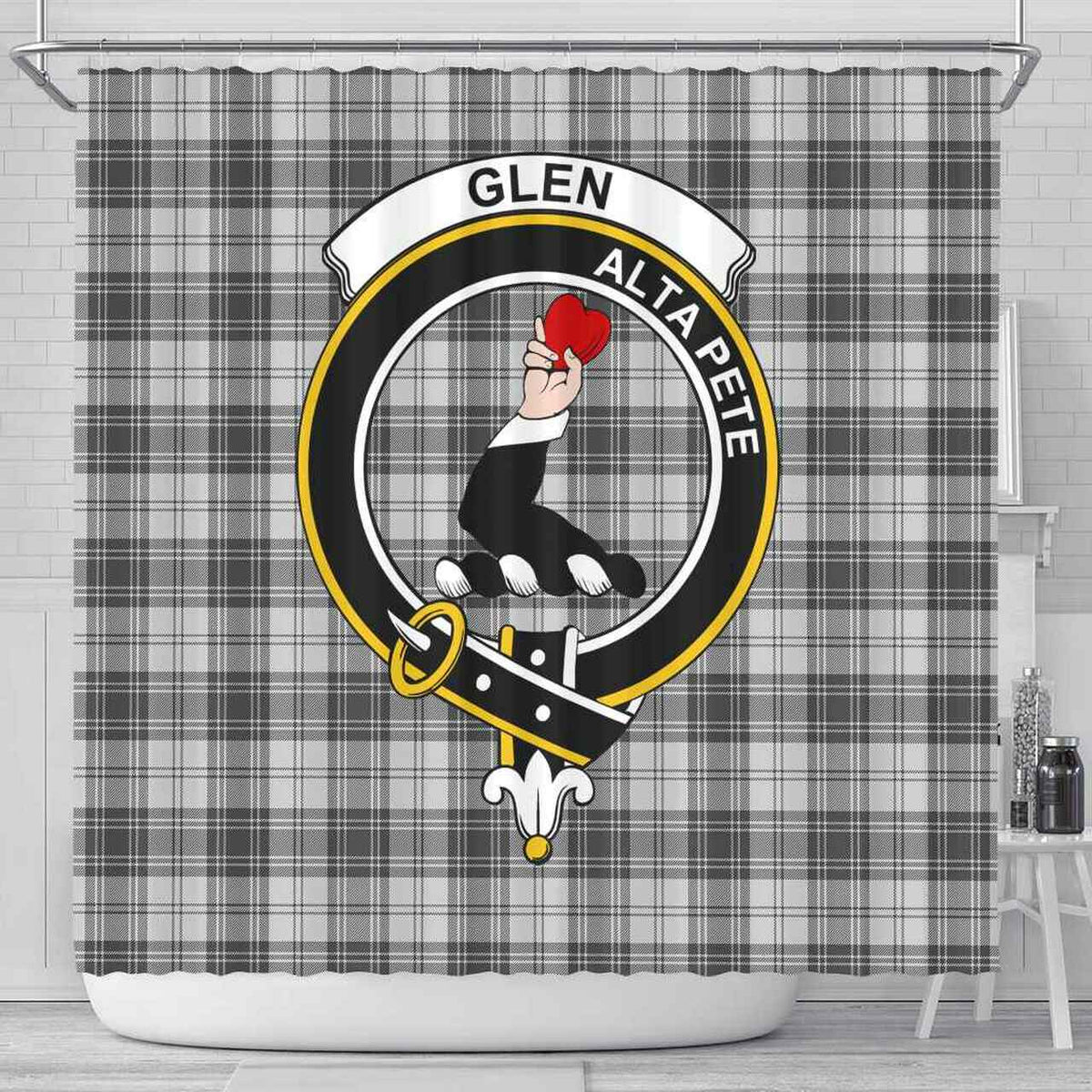 Glen Tartan Crest Shower Curtain