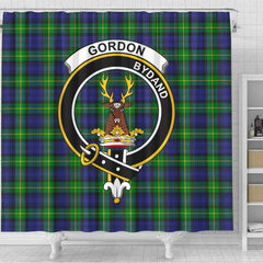 Gordon Tartan Crest Shower Curtain