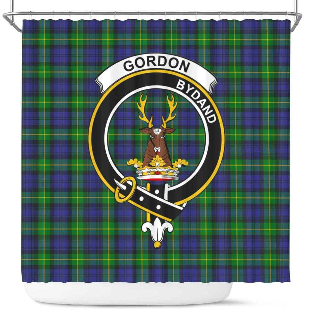 Gordon Tartan Crest Shower Curtain