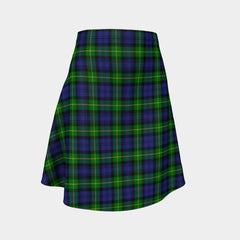 Gordon Modern Tartan Flared Skirt