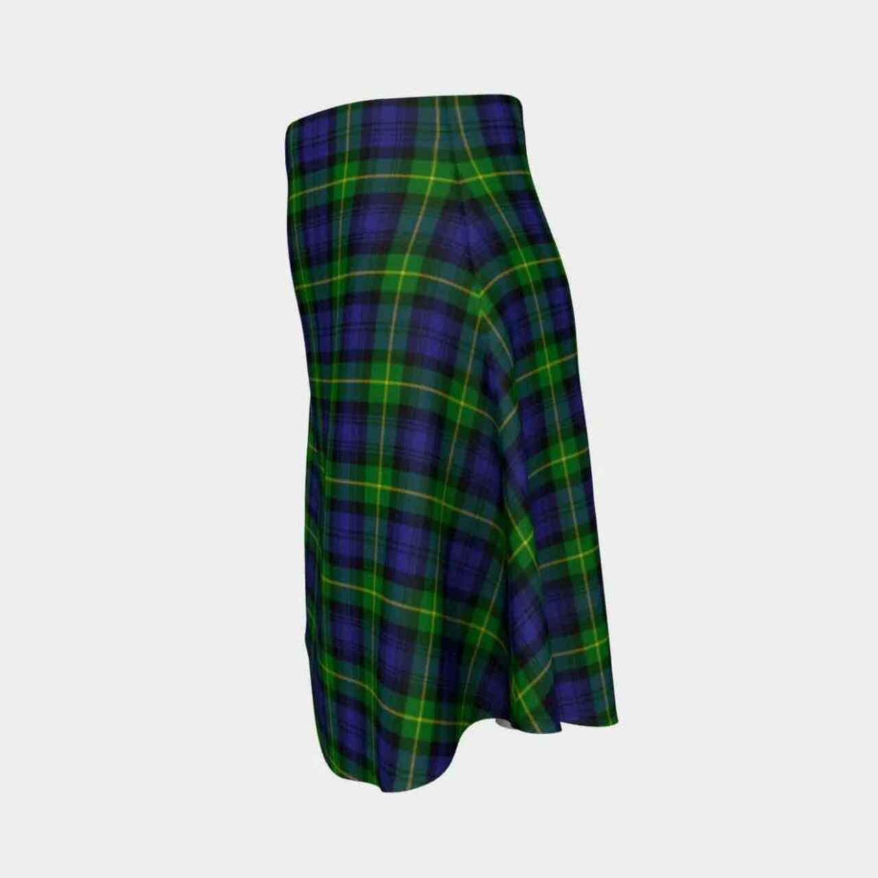 Gordon Modern Tartan Flared Skirt