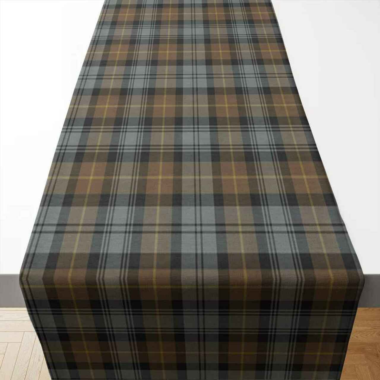 Gordon Weathered Tartan Table Runner - Cotton table runner