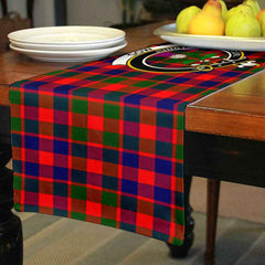 Gow (of Skeoch) Tartan Crest Table Runner - Cotton table runner