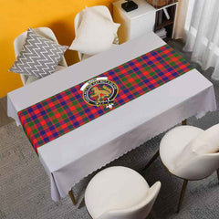 Gow (or McGouan) Tartan Crest Table Runner - Cotton table runner