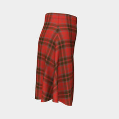 Grant Weathered Tartan Flared Skirt