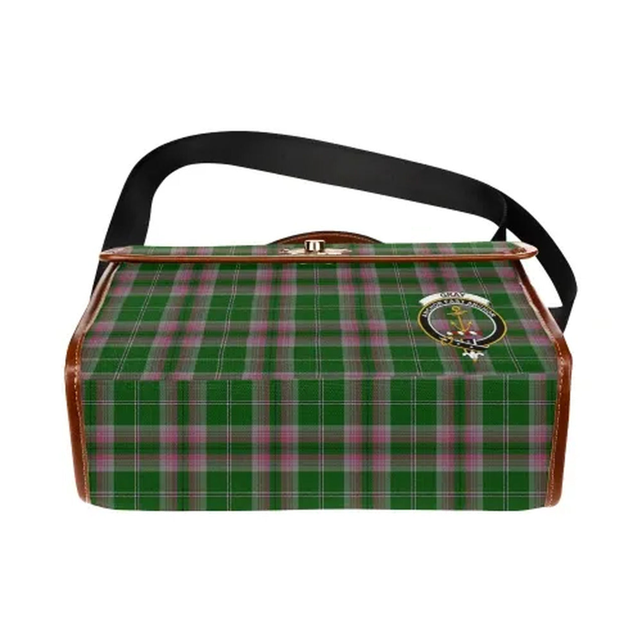 Gray Tartan Canvas Bag