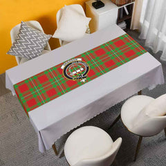 Grierson Tartan Crest Table Runner - Cotton table runner