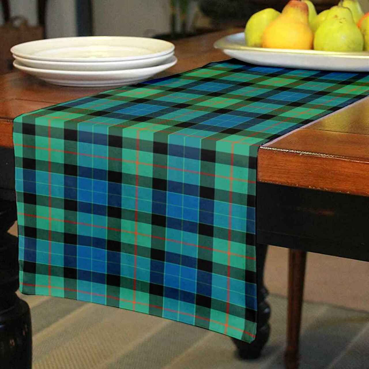 Gunn Ancient Tartan Table Runner - Cotton table runner