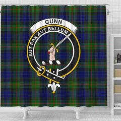 Gunn Tartan Crest Shower Curtain