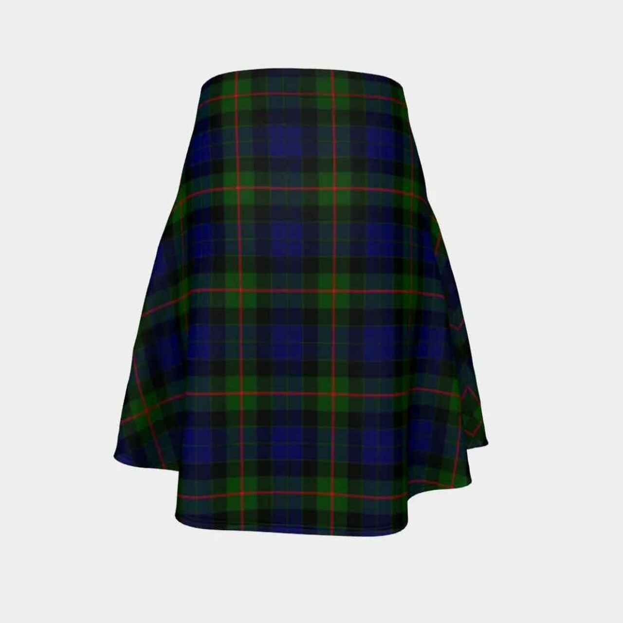 Gunn Modern Tartan Flared Skirt