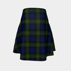 Gunn Modern Tartan Flared Skirt