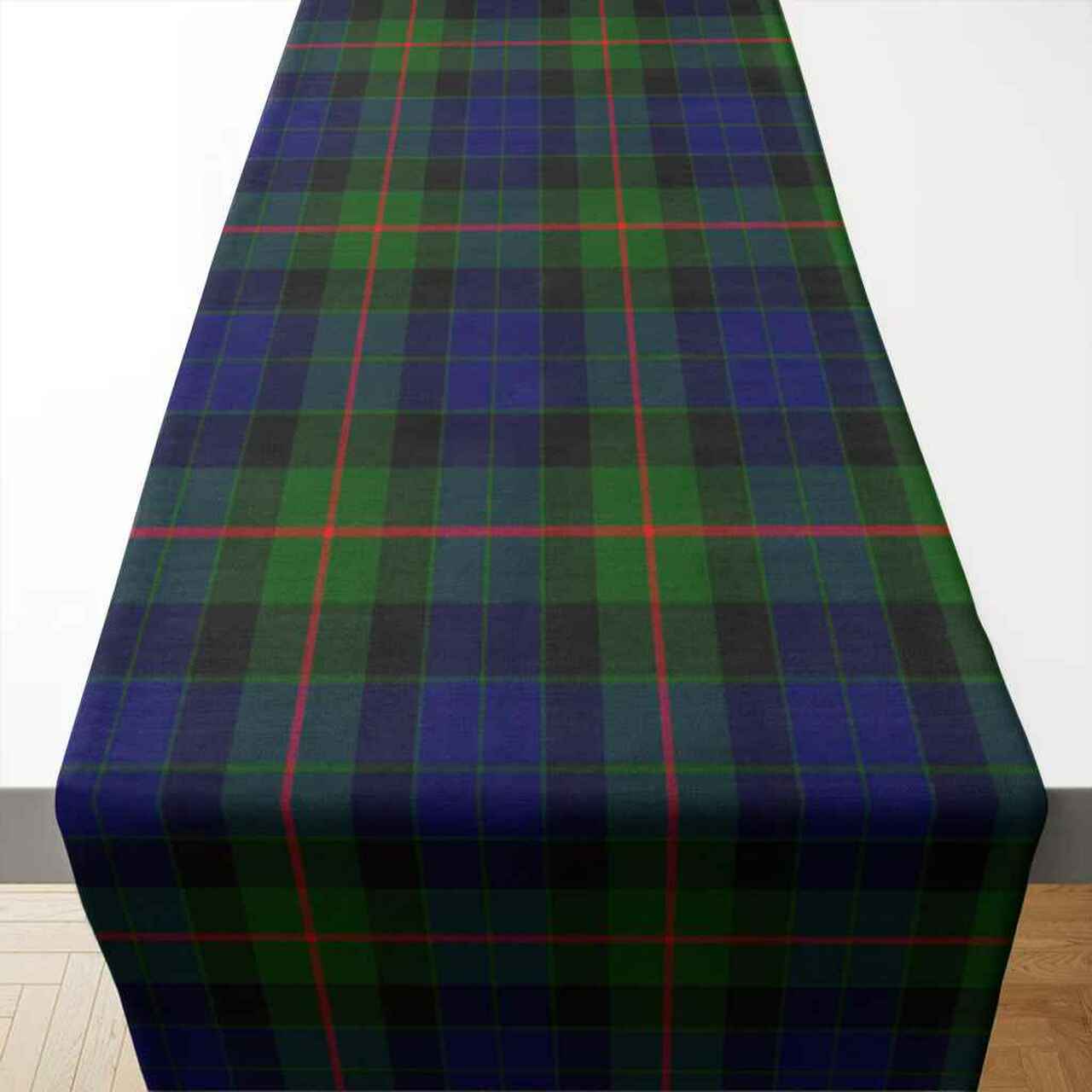 Gunn Modern Tartan Table Runner - Cotton table runner