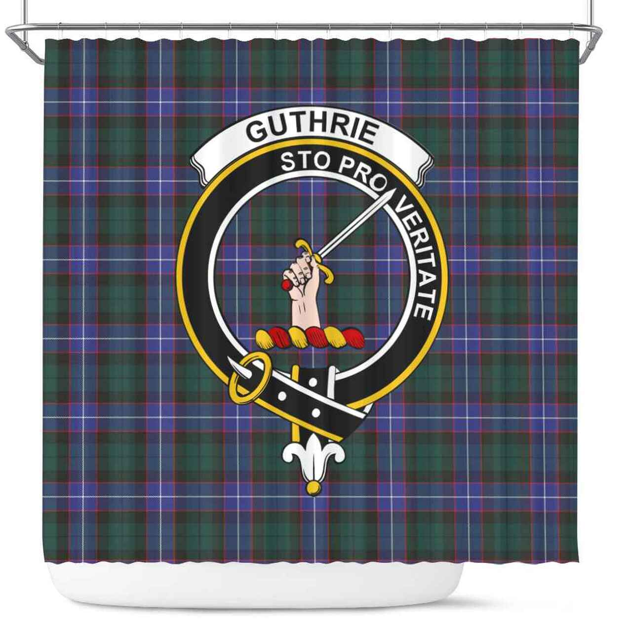 Guthrie Tartan Crest Shower Curtain