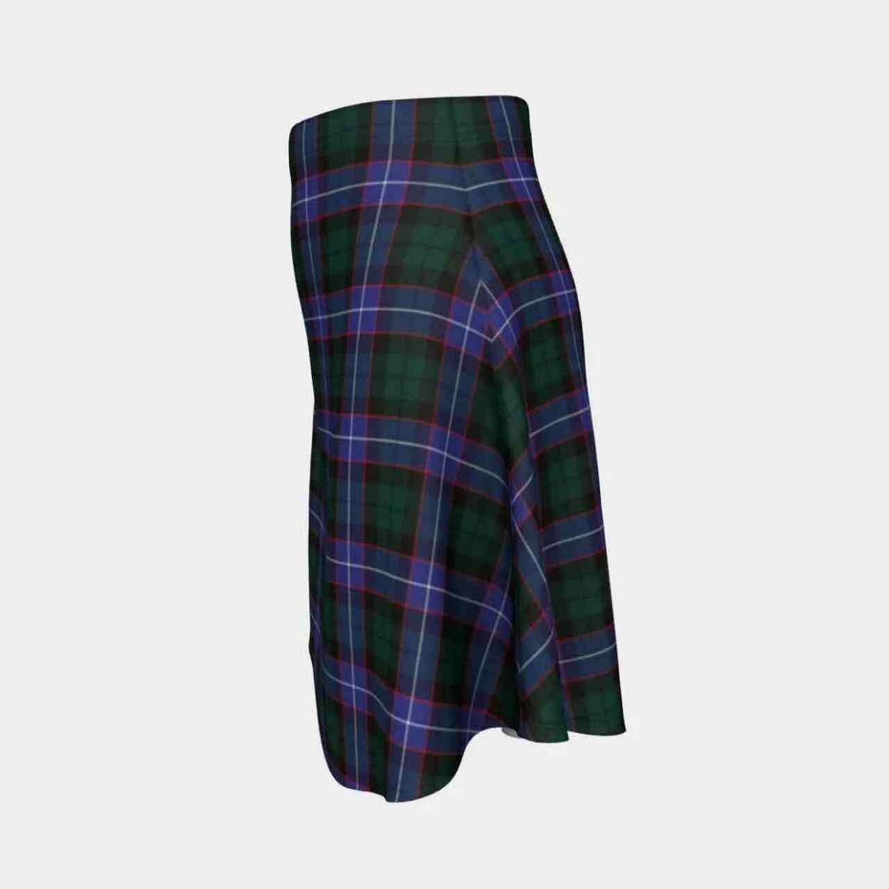 Guthrie Modern Tartan Flared Skirt