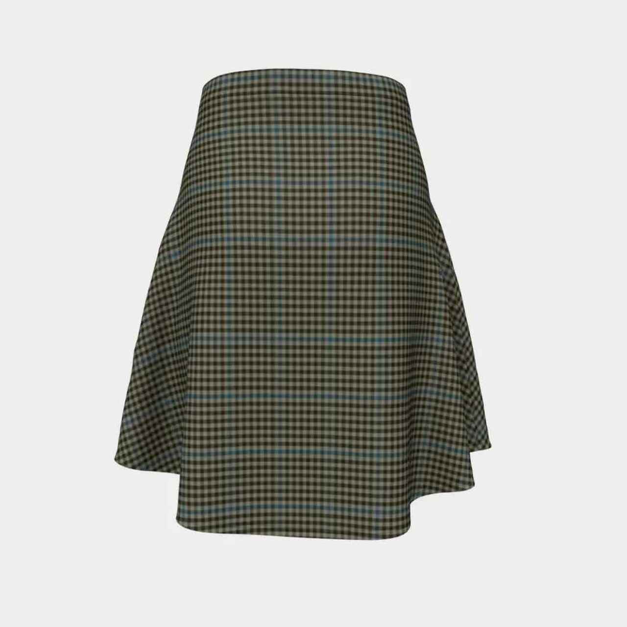 Haig Check Tartan Flared Skirt