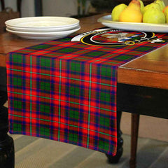 Haig Tartan Crest Table Runner - Cotton table runner