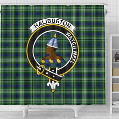 Haliburton Tartan Crest Shower Curtain