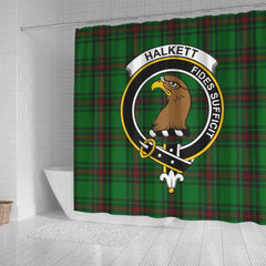 Halkett Tartan Crest Shower Curtain