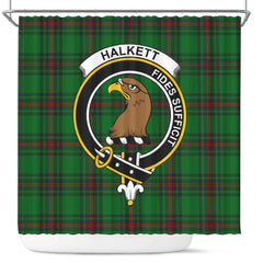 Halkett Tartan Crest Shower Curtain