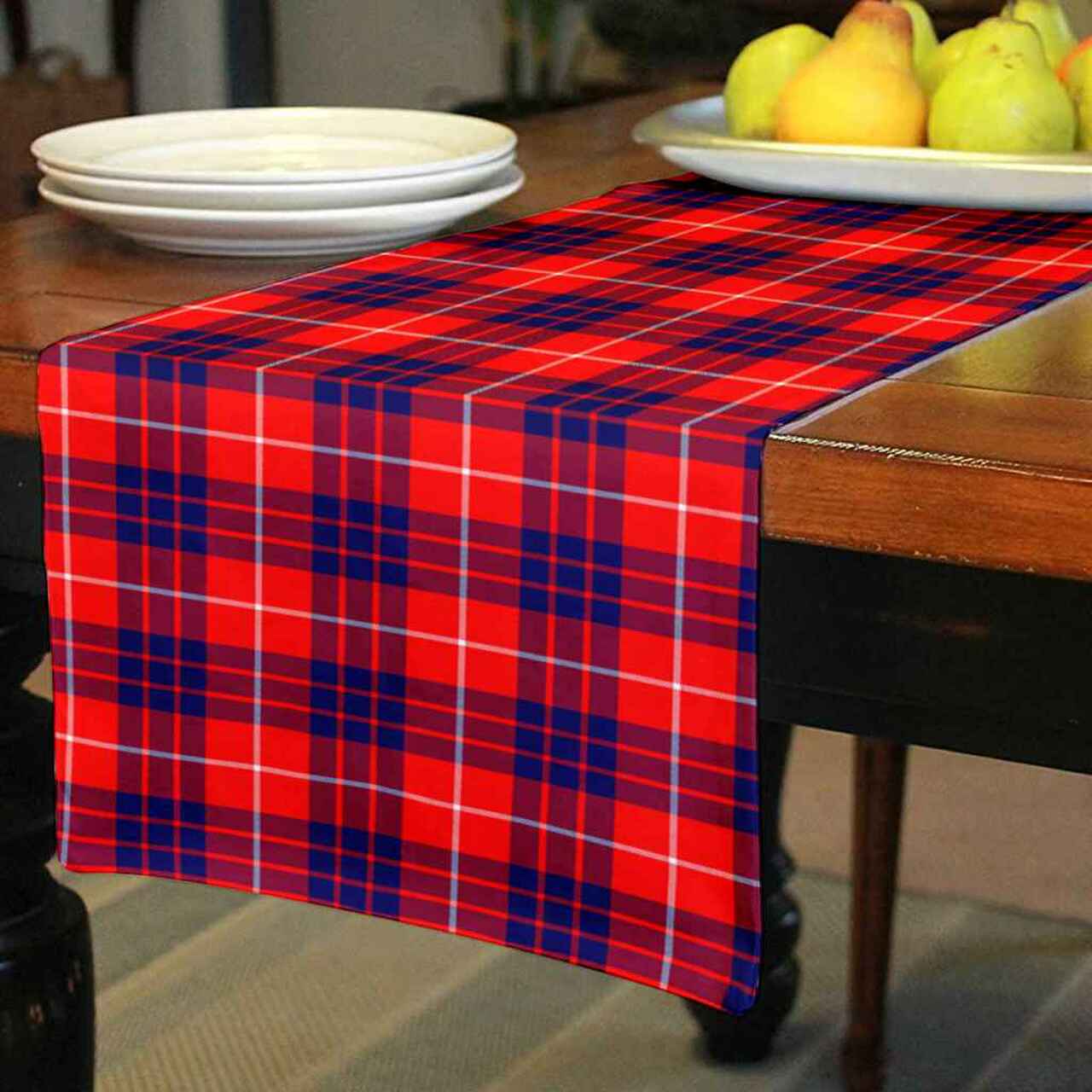 Hamilton Modern Tartan Table Runner - Cotton table runner