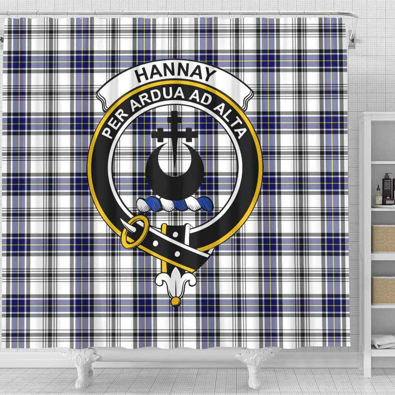 Hannay Tartan Crest Shower Curtain