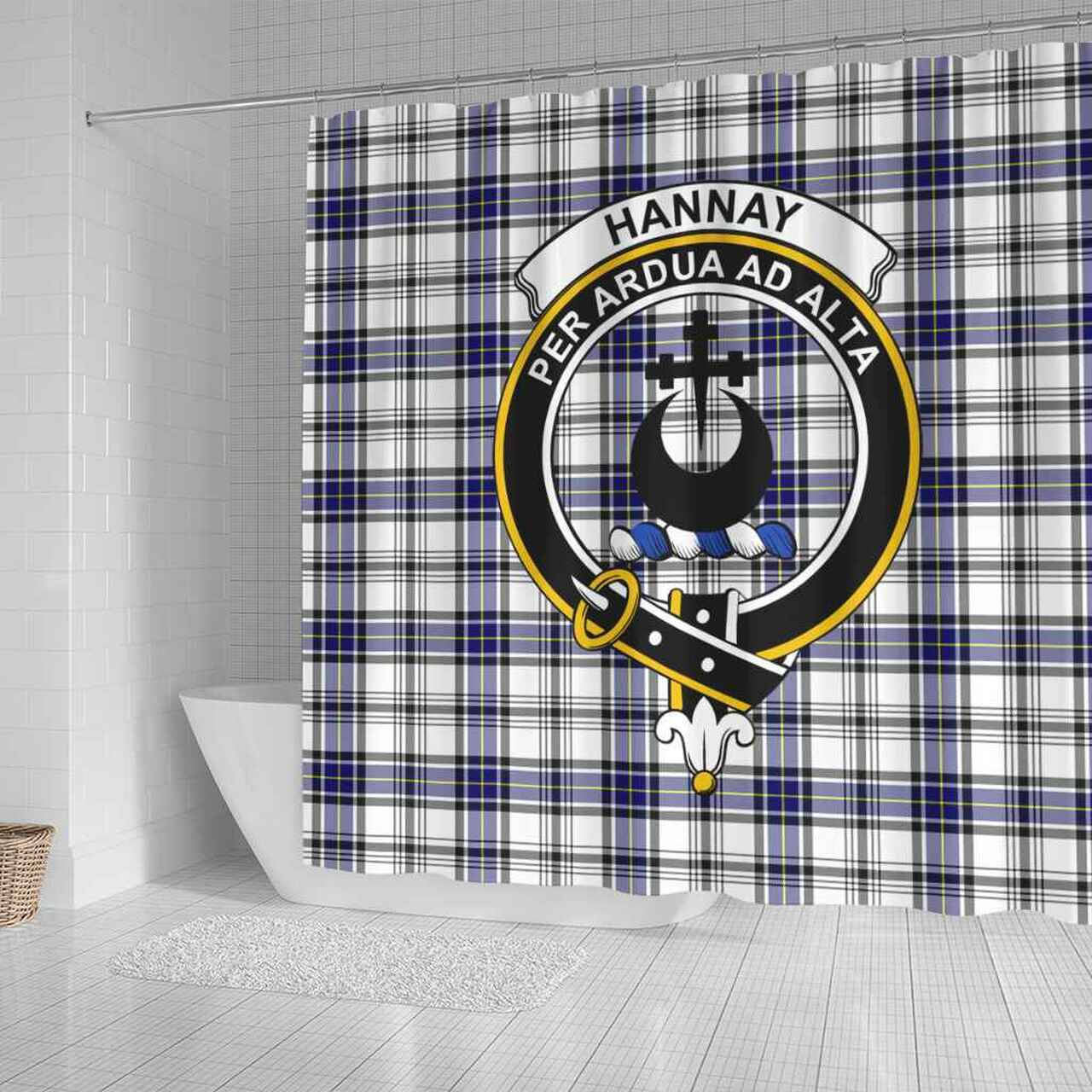 Hannay Tartan Crest Shower Curtain