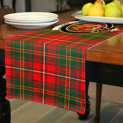 Hay Tartan Crest Table Runner - Cotton table runner