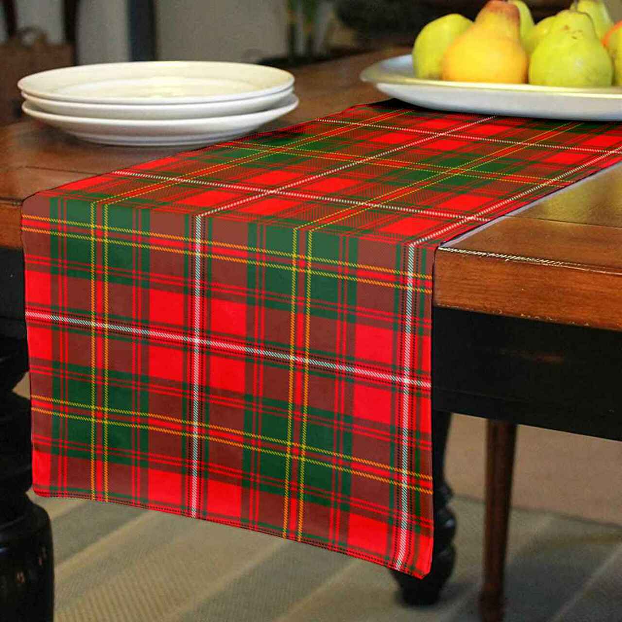 Hay Modern Tartan Table Runner - Cotton table runner