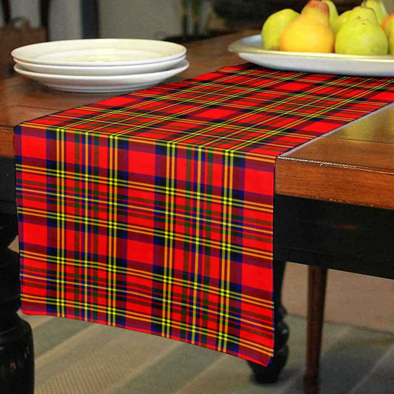 Hepburn Tartan Table Runner - Cotton table runner