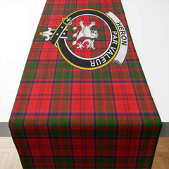 Heron Tartan Crest Table Runner - Cotton table runner