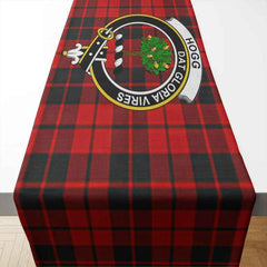 Hogg (or Hog) Tartan Crest Table Runner - Cotton table runner