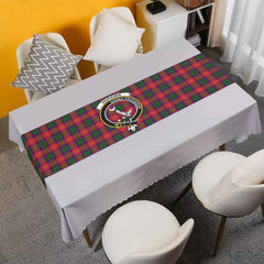 Hopkirk Tartan Crest Table Runner - Cotton table runner