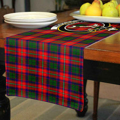 Hopkirk Tartan Crest Table Runner - Cotton table runner