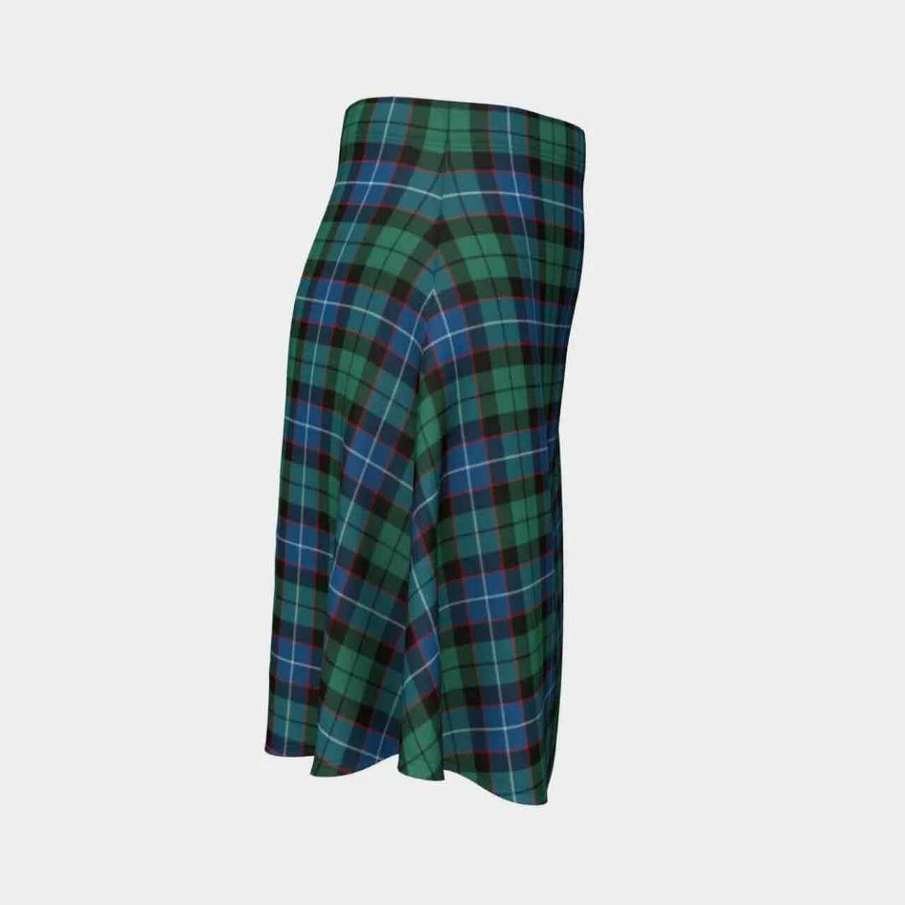 Hunter Ancient Tartan Flared Skirt