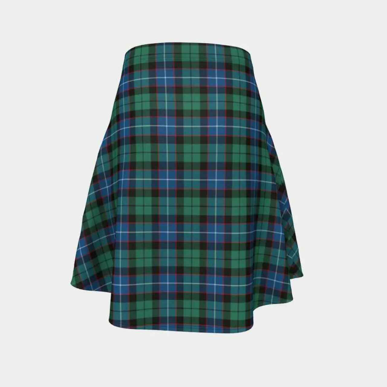 Hunter Ancient Tartan Flared Skirt