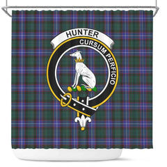 Hunter Tartan Crest Shower Curtain