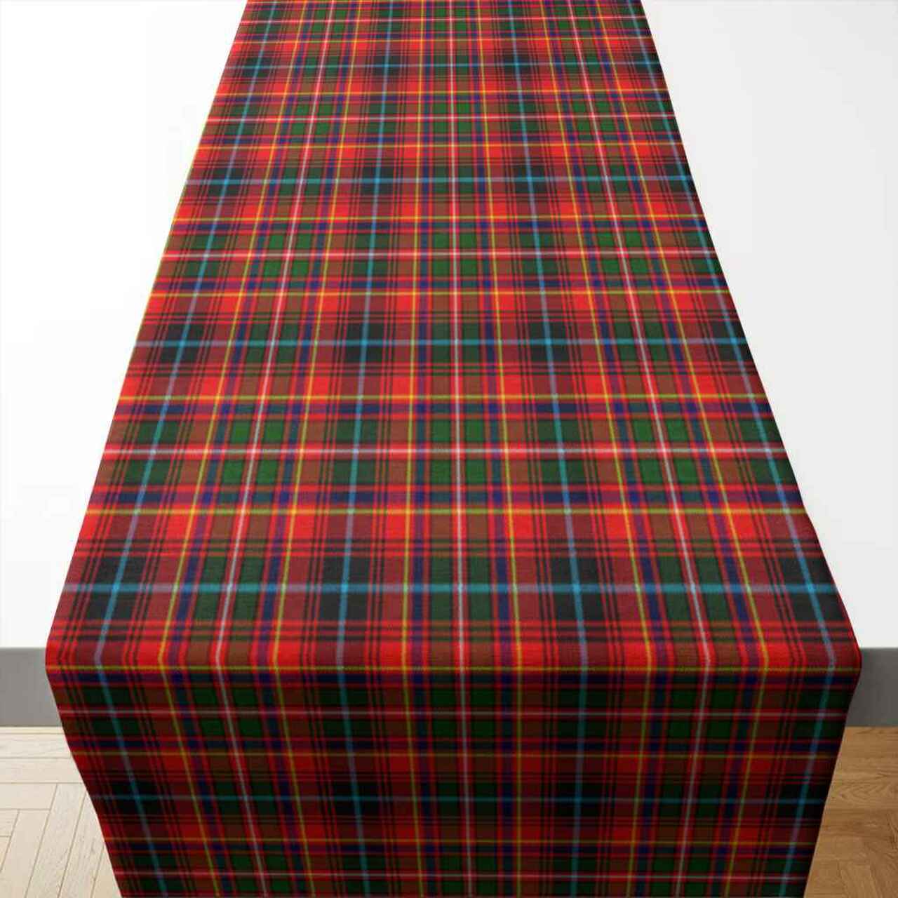 Innes Modern Tartan Table Runner - Cotton table runner