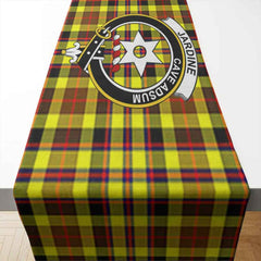 Jardine Tartan Crest Table Runner - Cotton table runner