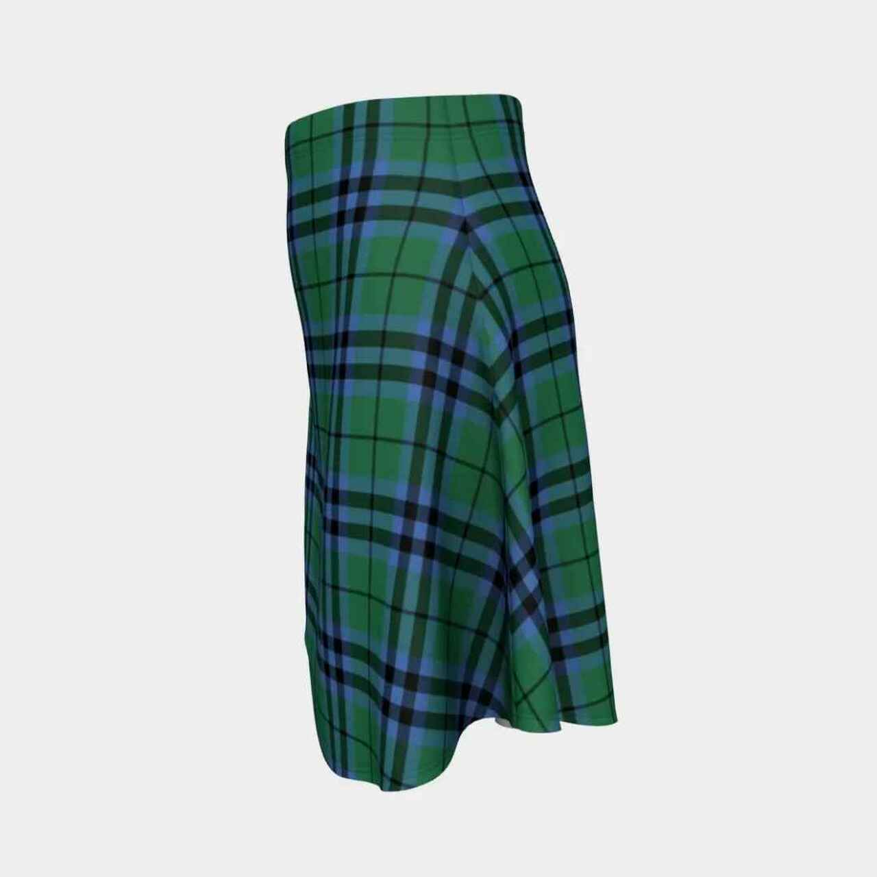 Keith Ancient Tartan Flared Skirt