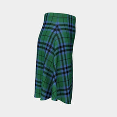 Keith Ancient Tartan Flared Skirt